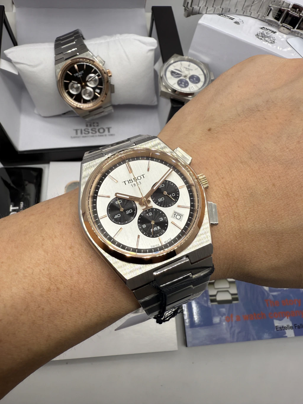Tissot PRX 40mm - AÇO COM ROSE MOSTRADOR PRATA - Imagem 5