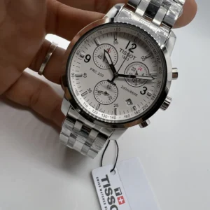 Tissot PRC 200 Chronograph 39mm - AÇO MOSTRADOR BRANCO