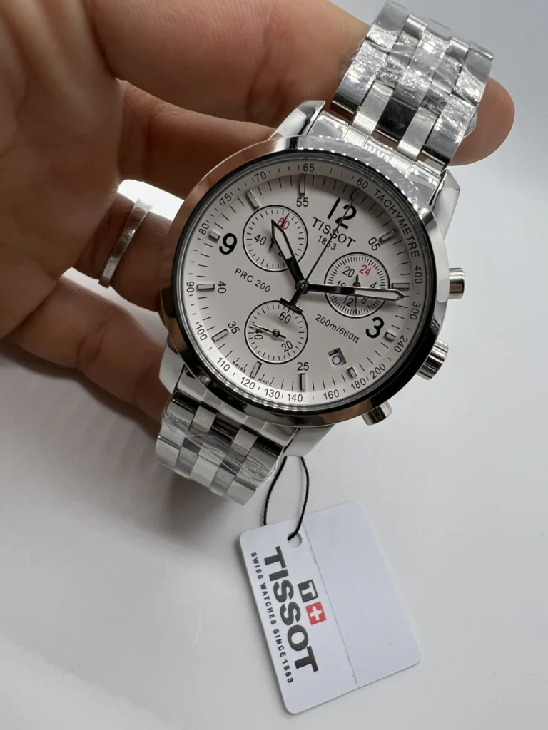 Tissot PRC 200 Chronograph 39mm - AÇO MOSTRADOR BRANCO