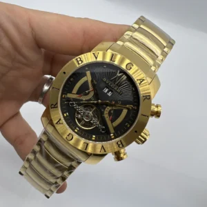 Bvlgari Iron Man Tourbillon 47mm - AÇO DOURADO MOSTRADOR PRETO