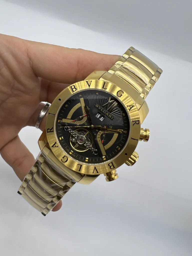 Bvlgari Iron Man Tourbillon 47mm - AÇO DOURADO MOSTRADOR PRETO