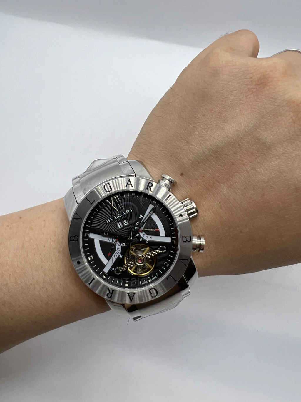Bvlgari Iron Man Tourbillon 47mm - AÇO MOSTRADOR PRETO - Imagem 5