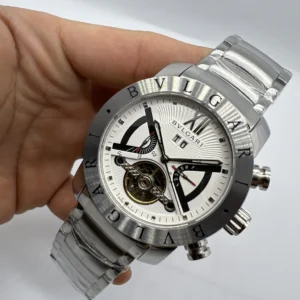 Bvlgari Iron Man Tourbillon 47mm - AÇO MOSTRADOR BRANCO