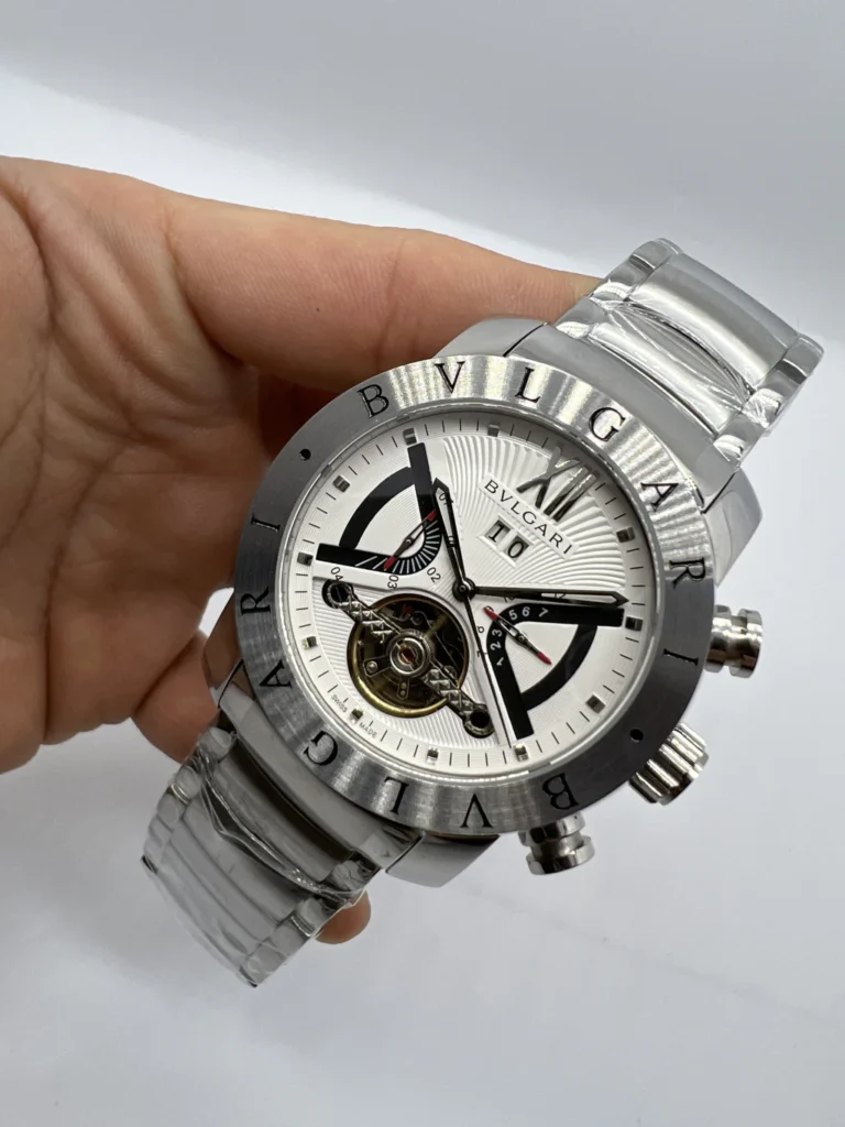 Bvlgari Iron Man Tourbillon 47mm - AÇO MOSTRADOR BRANCO
