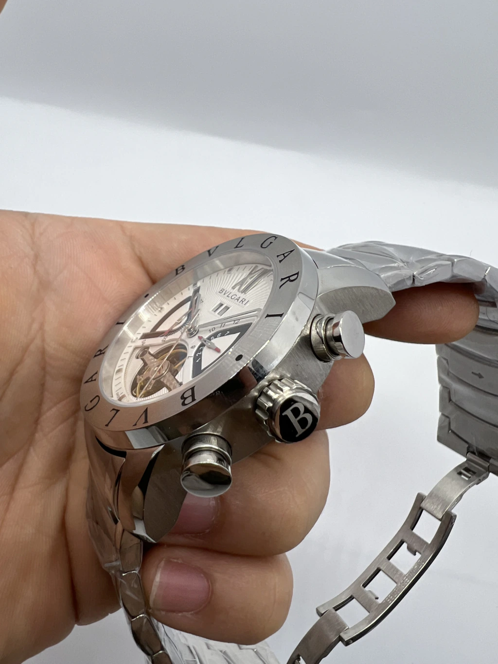 Bvlgari Iron Man Tourbillon 47mm - AÇO MOSTRADOR BRANCO - Imagem 2