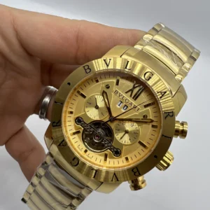 Bvlgari Iron Man Tourbillon 47mm - AÇO DOURADO MOSTRADOR DOURADO