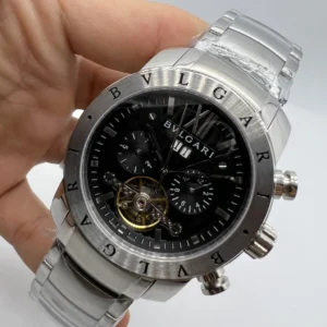 Bvlgari Iron Man Tourbillon 47mm - AÇO MOSTRADOR PRETO