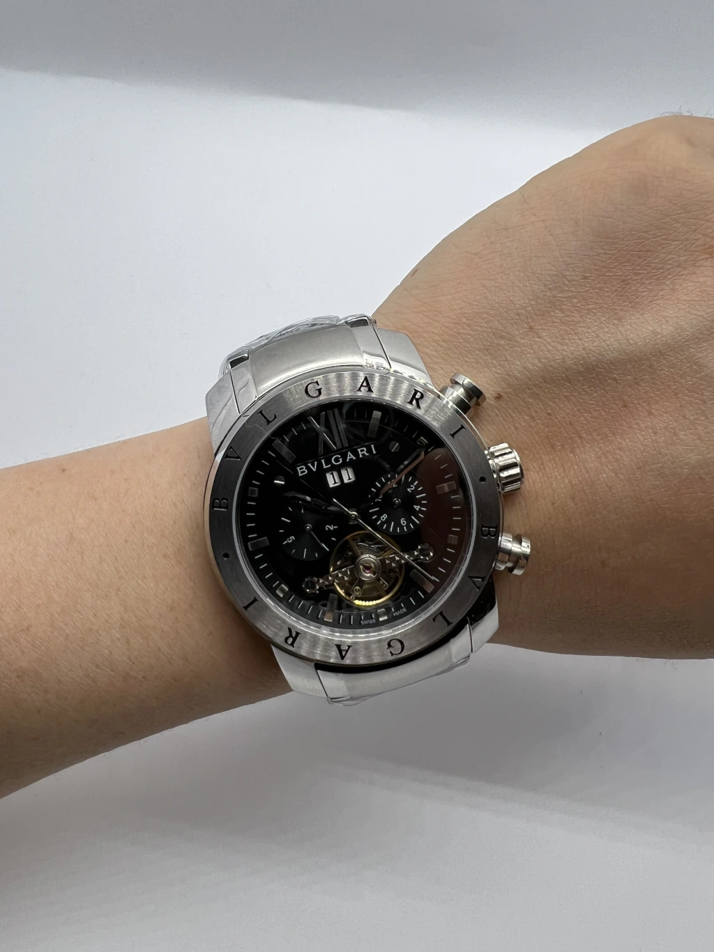 Bvlgari Iron Man Tourbillon 47mm - AÇO MOSTRADOR PRETO - Imagem 5