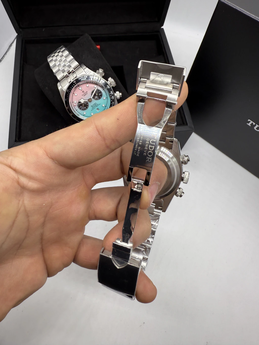 Tudor Black Bay Chrono 41mm - AÇO MOSTRADOR COLORS - Imagem 4