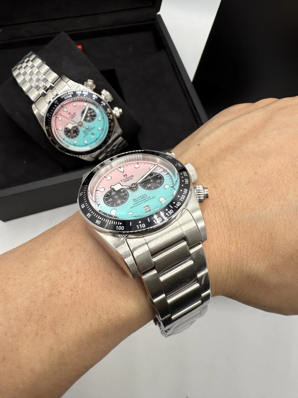 Tudor Black Bay Chrono 41mm - AÇO MOSTRADOR COLORS - Imagem 5