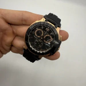 Tissot T-Race 45mm- AÇO COM ROSE MOSTRADOR PRETO - SILICONE