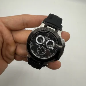 Tissot T-Race 45mm- AÇO MOSTRADOR PRETO - SILICONE
