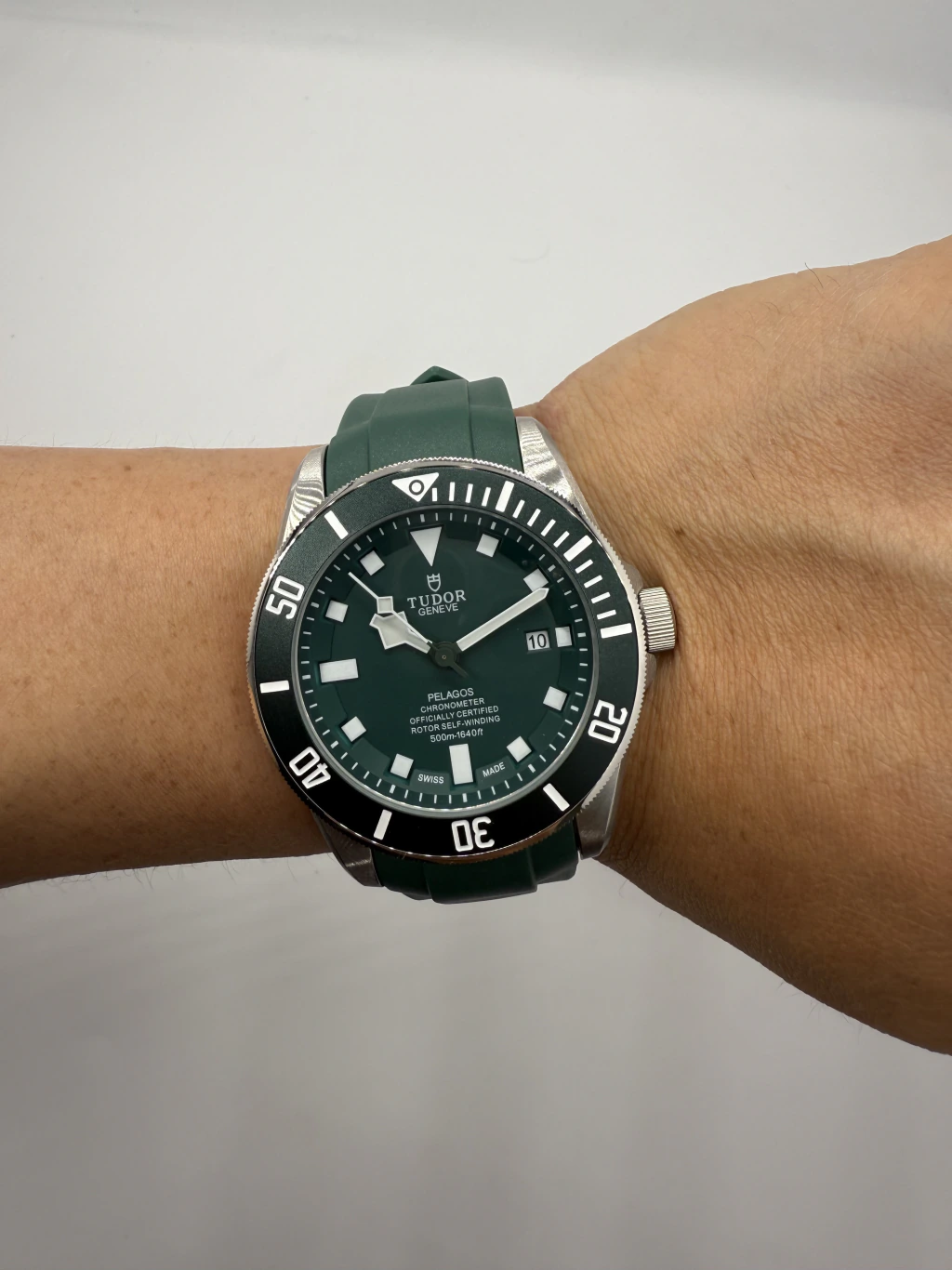 Tudor Pelagos 41mm - AÇO MOSTRADOR VERDE - SILICONE - Imagem 5