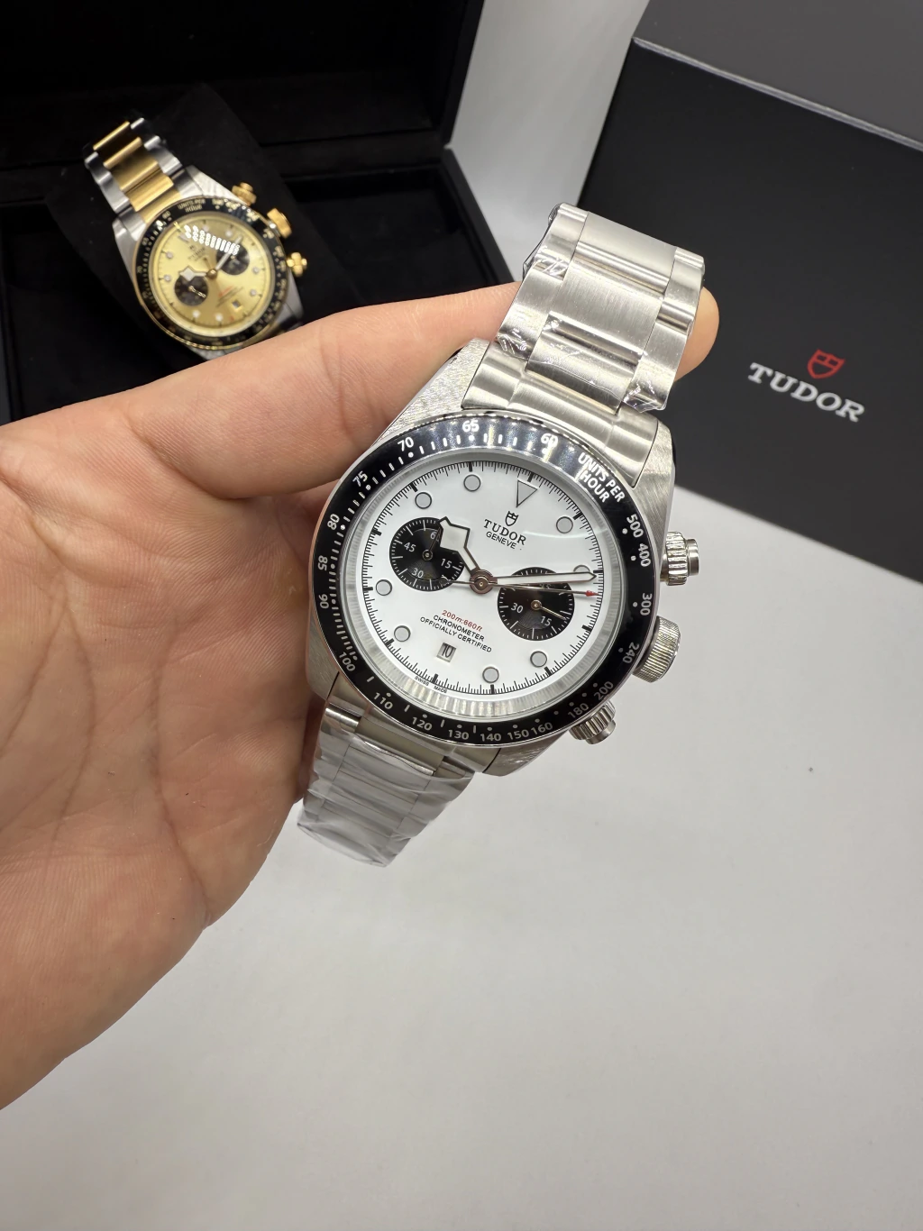 Tudor Black Bay Chrono 41mm - AÇO MOSTRADOR BRANCO