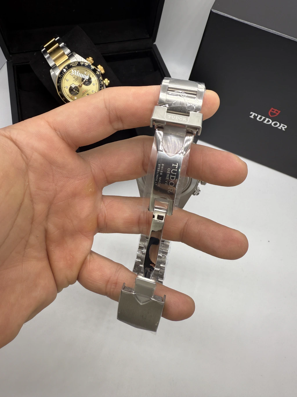 Tudor Black Bay Chrono 41mm - AÇO MOSTRADOR BRANCO - Imagem 4