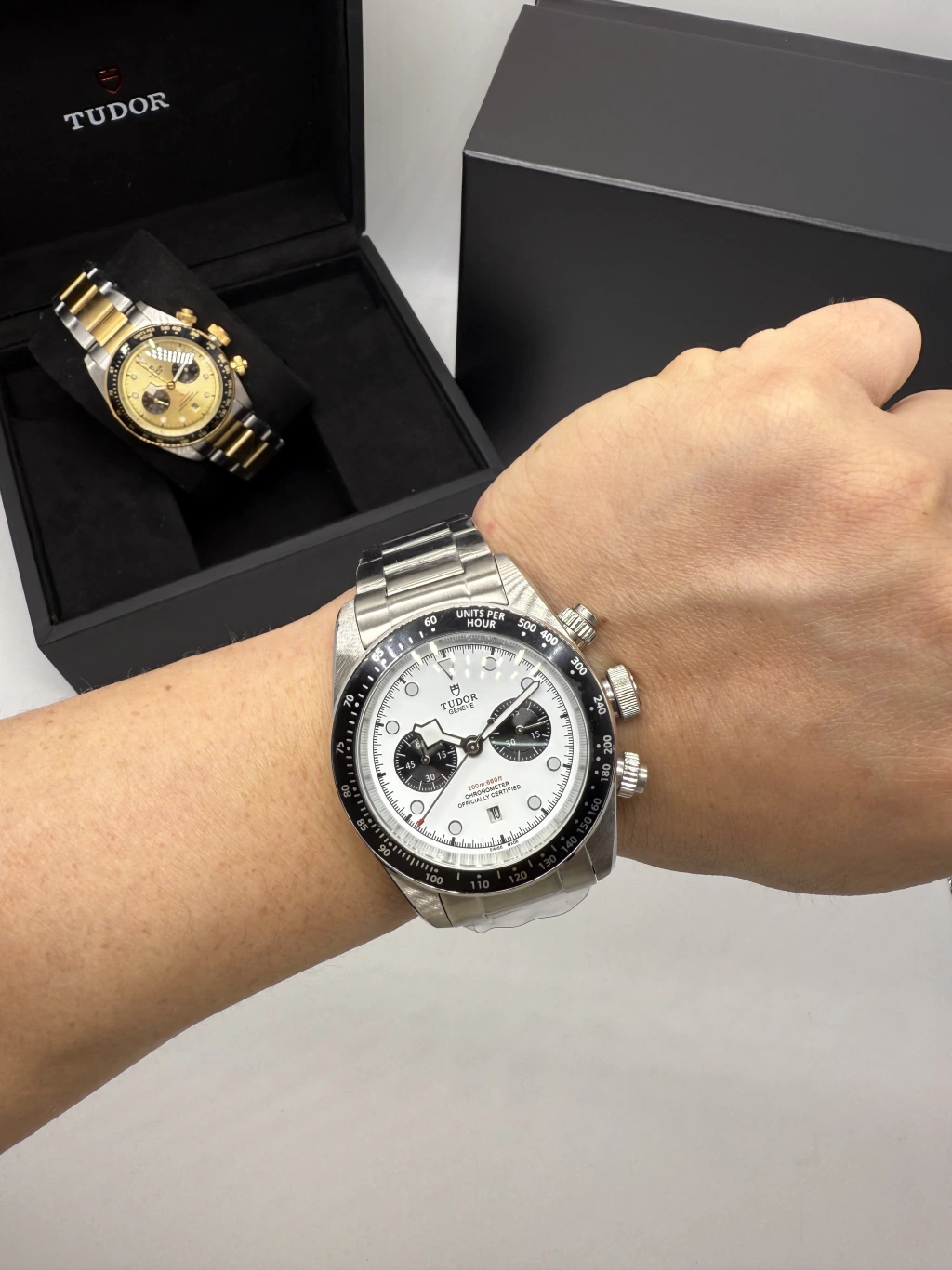Tudor Black Bay Chrono 41mm - AÇO MOSTRADOR BRANCO - Imagem 5