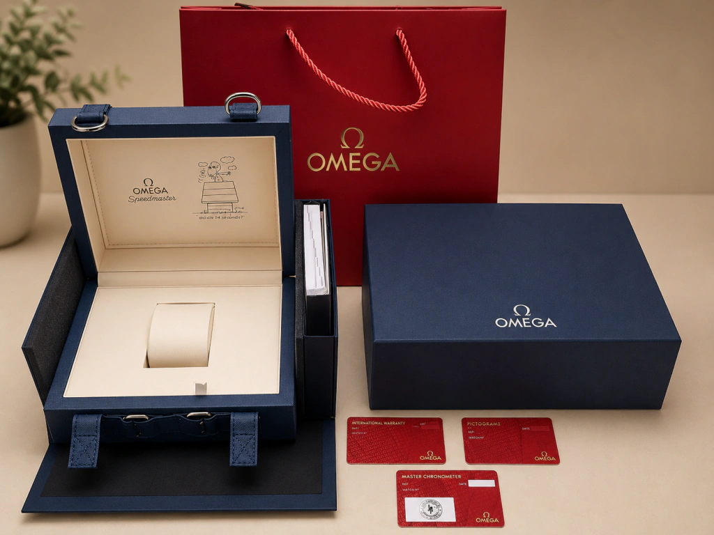 Caixa Omega Speedmaster Snoopy