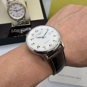 Longines Automatic 40mm - AÇO MOSTRADOR BRANCO - COURO