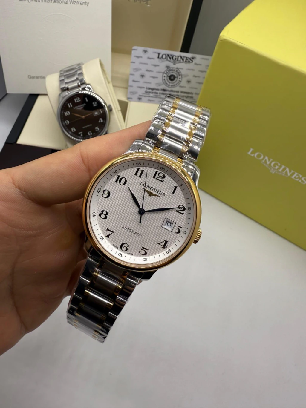Longines Automatic 40mm - AÇO COM DOURADO MOSTRADOR BRANCO