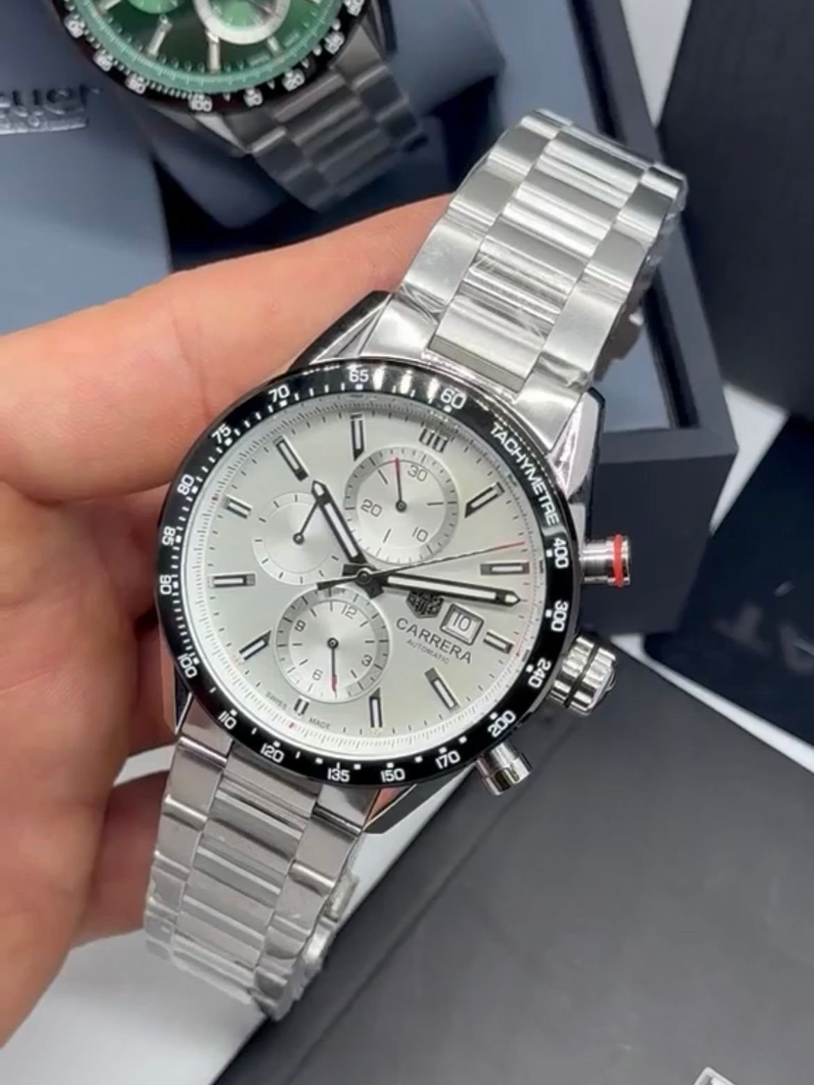 TAG Heuer Carrera 42mm - AÇO MOSTRADOR BRANCO - Imagem 4