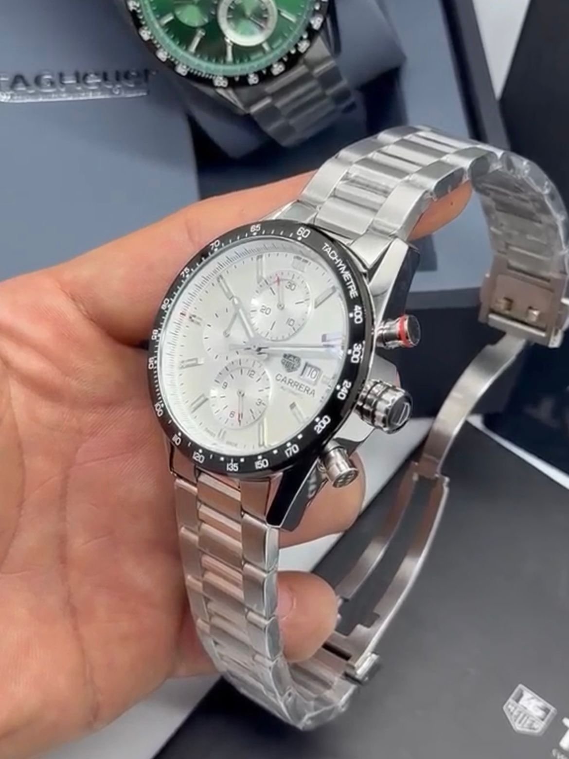 TAG Heuer Carrera 42mm - AÇO MOSTRADOR BRANCO - Imagem 5