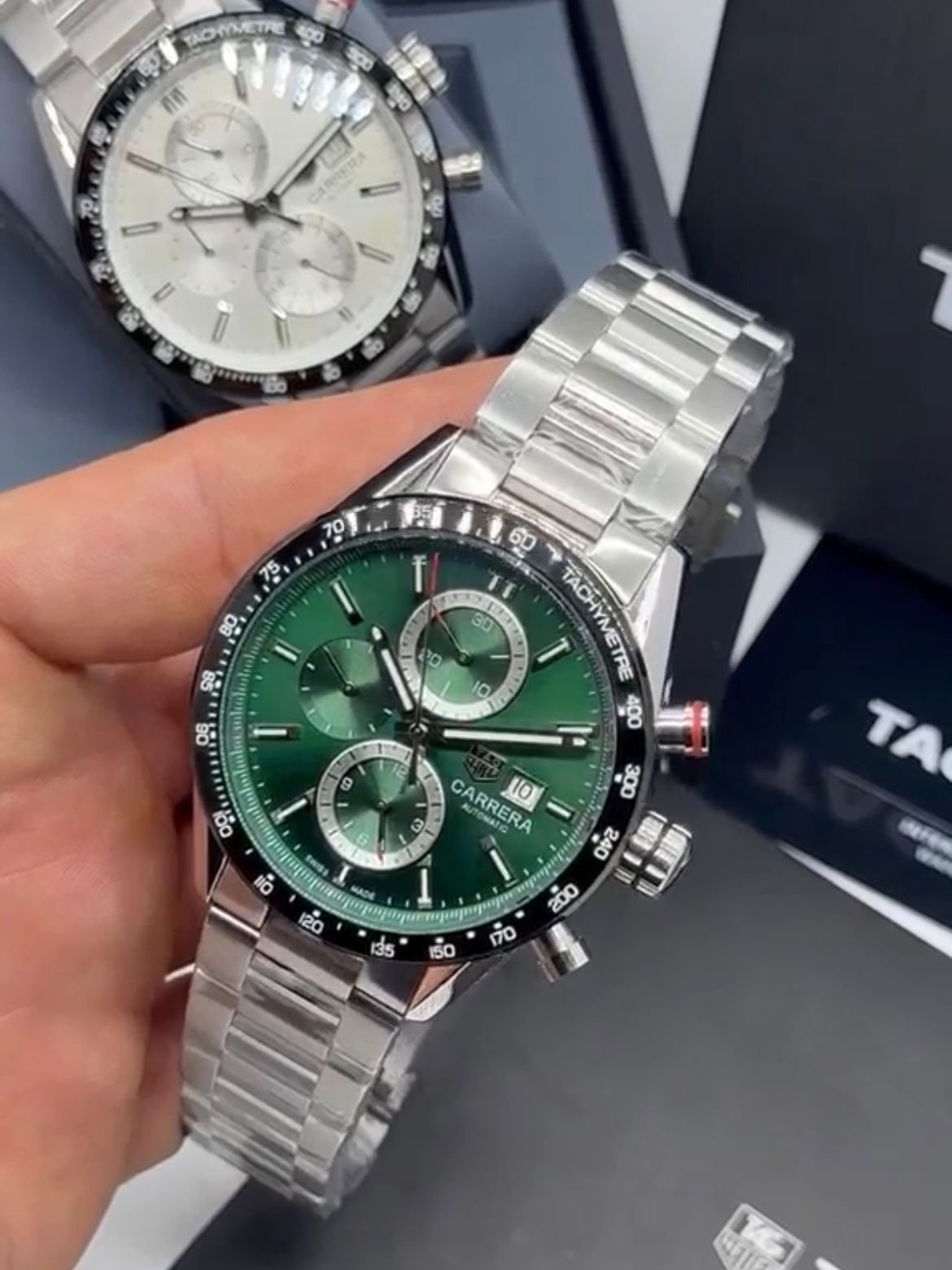 TAG Heuer Carrera 42mm – AÇO MOSTRADOR VERDE - Imagem 4