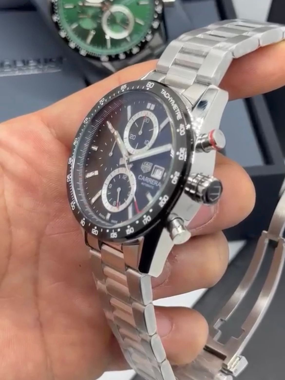 TAG Heuer Carrera 42mm – AÇO MOSTRADOR PRETO - Imagem 3