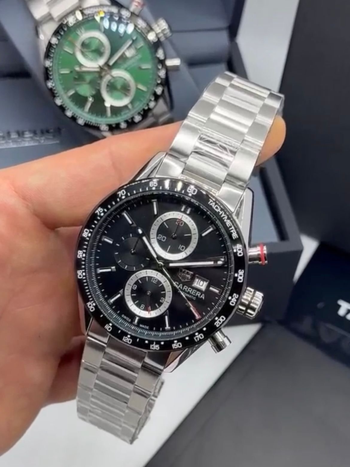 TAG Heuer Carrera 42mm – AÇO MOSTRADOR PRETO - Imagem 5