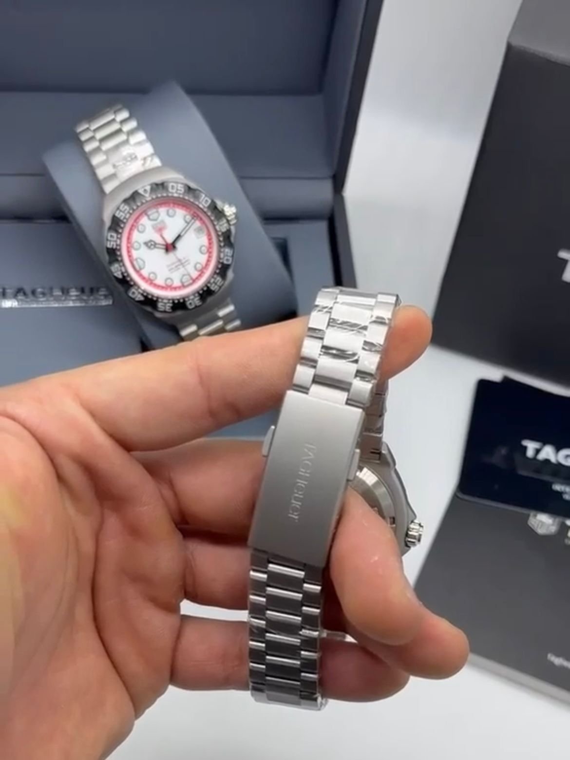 TAG HEUER formula 1 motors Indianápolis 38MM – AÇO MOSTRADOR BRANCO - Imagem 2