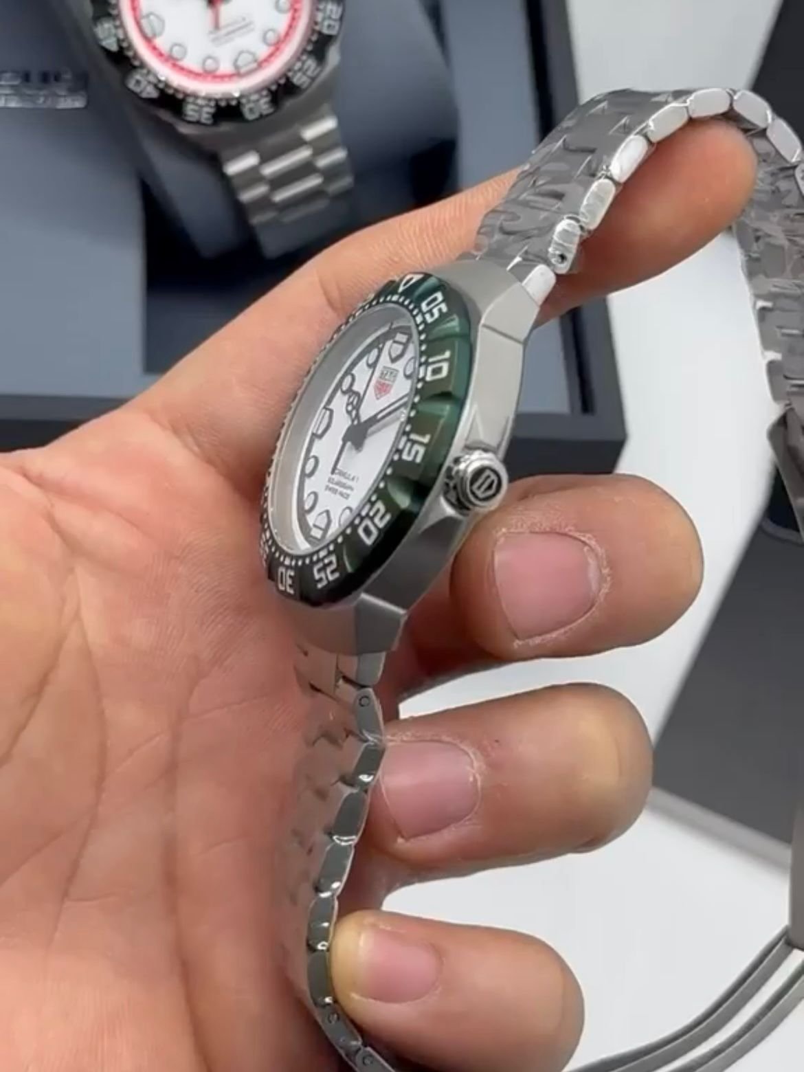 TAG HEUER formula 1 motors Indianápolis 38MM – AÇO MOSTRADOR BRANCO - Imagem 3