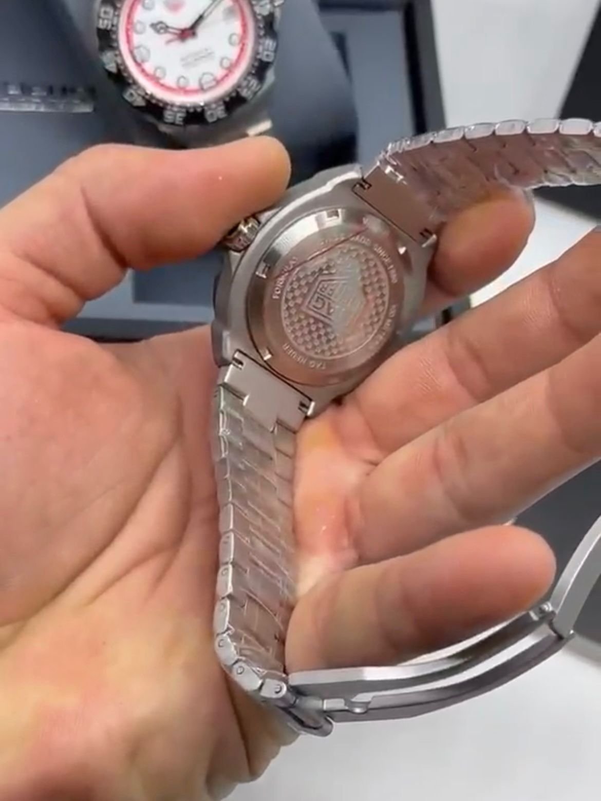 TAG HEUER formula 1 motors Indianápolis 38MM – AÇO MOSTRADOR BRANCO - Imagem 5
