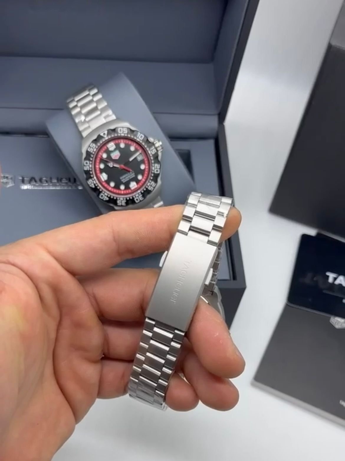 TAG HEUER formula 1 motors Indianápolis 38MM – AÇO MOSTRADOR BRANCO - Imagem 5