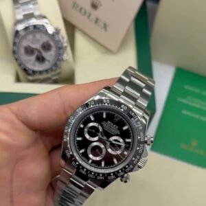 ROLEX Daytona 40mm - AÇO MOSTRADOR PRETO