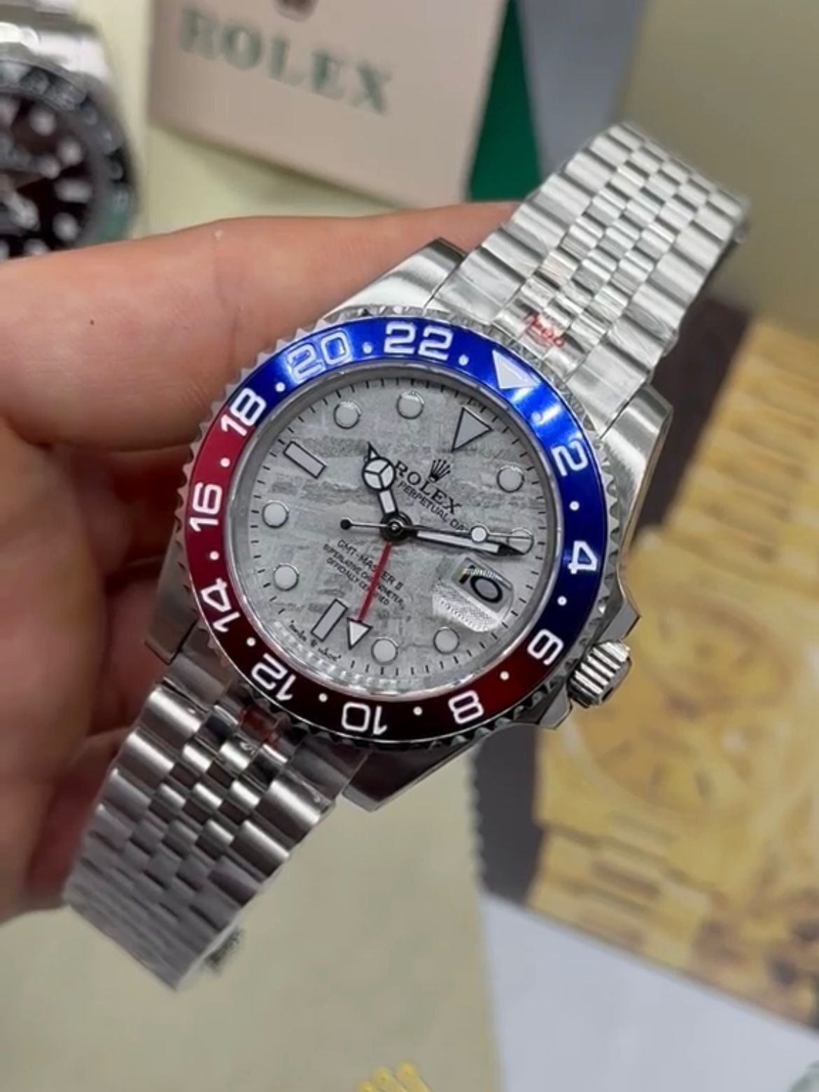 GMT Master II 40mm - AÇO MOSTRADOR BRANCO (PEPSI) - Imagem 4