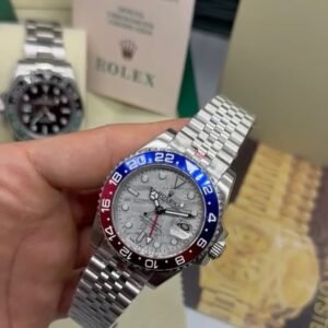 GMT Master II 40mm - AÇO MOSTRADOR BRANCO (PEPSI)