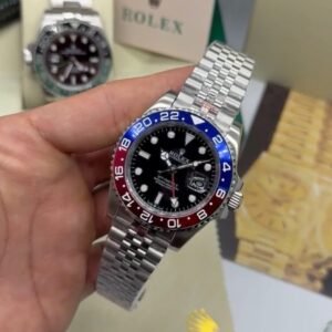 GMT Master II 40mm - AÇO MOSTRADOR PRETO (PEPSI)