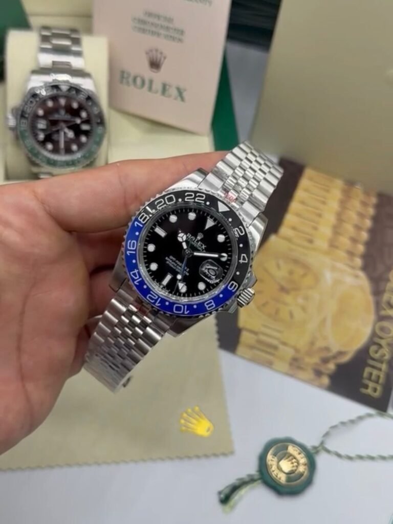 GMT Master II 40mm - AÇO MOSTRADOR PRETO (BATMAN)